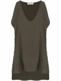 Blanca Vita V-neck vest top - Green