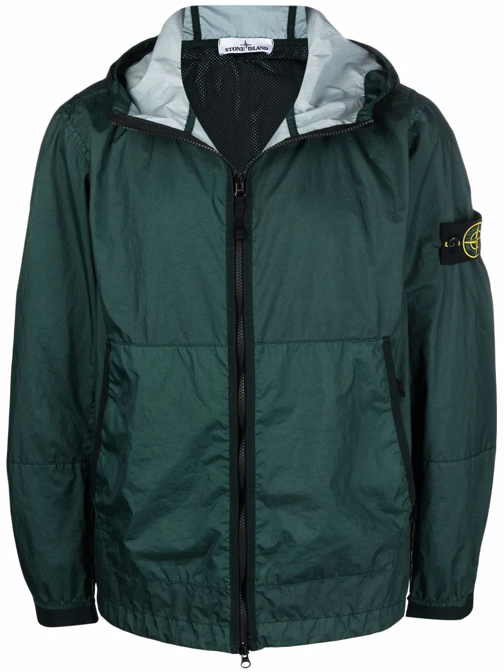 фото Stone island куртка с капюшоном и нашивкой-логотипом