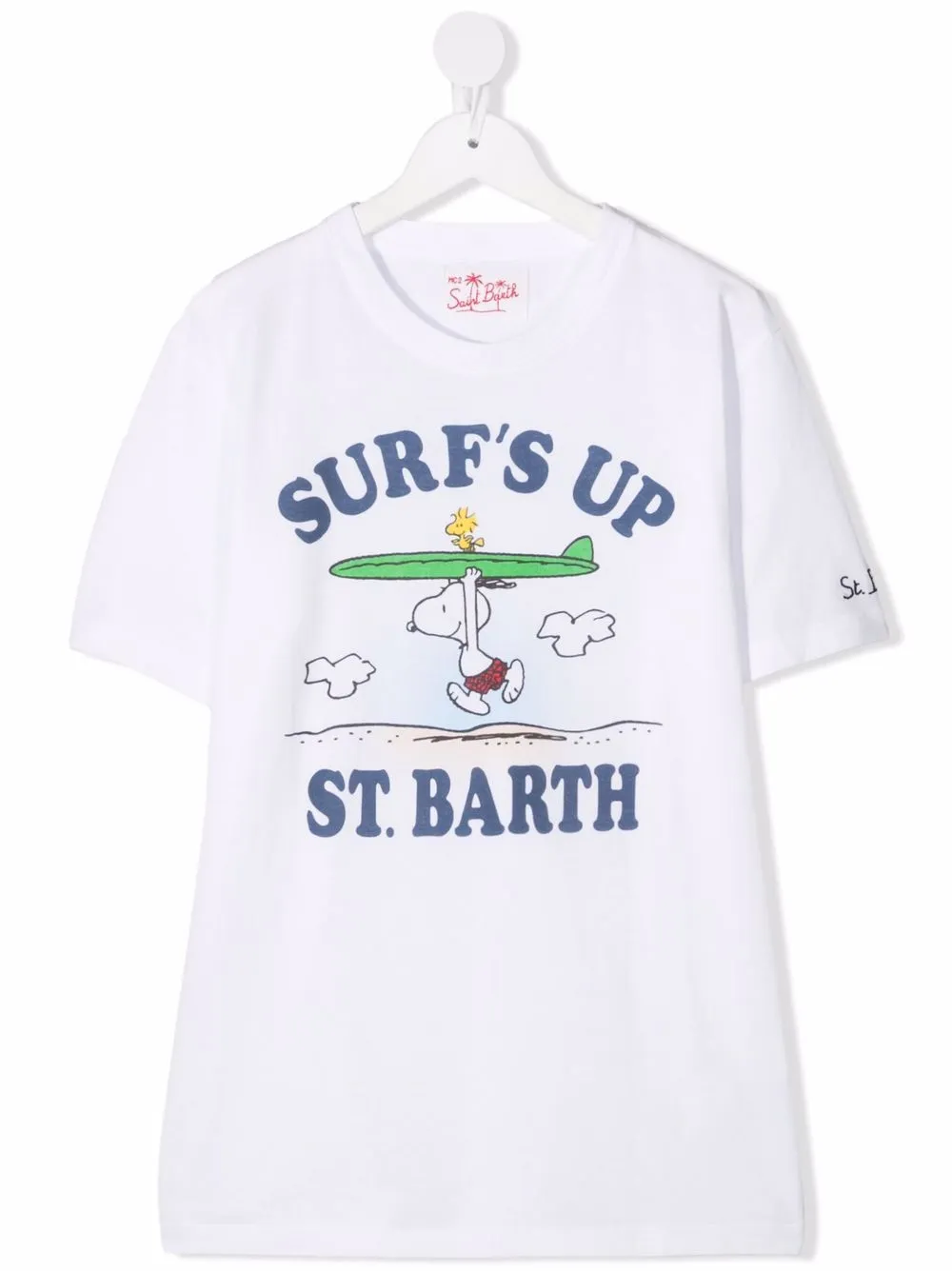 фото Mc2 saint barth kids футболка с логотипом snoopy surf's up