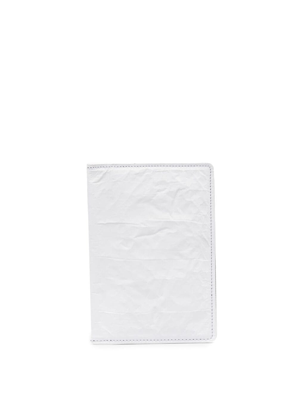 Maison Margiela Crease-effect Cardholder In White