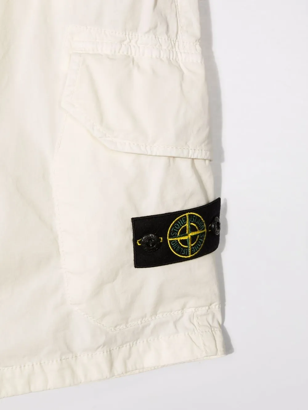 фото Stone island junior шорты с аппликацией логотипа