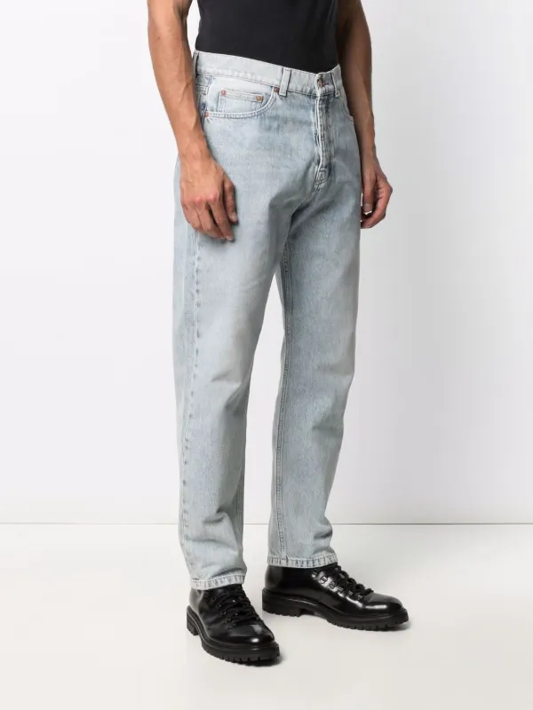 Shop Tom Wood straight-leg denim jeans 