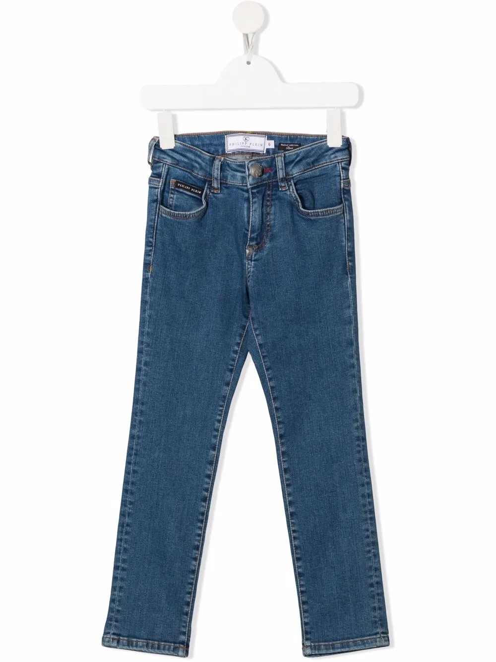 Philipp Plein Junior Iconic Plein regular-fit jeans | Blue | Image 1