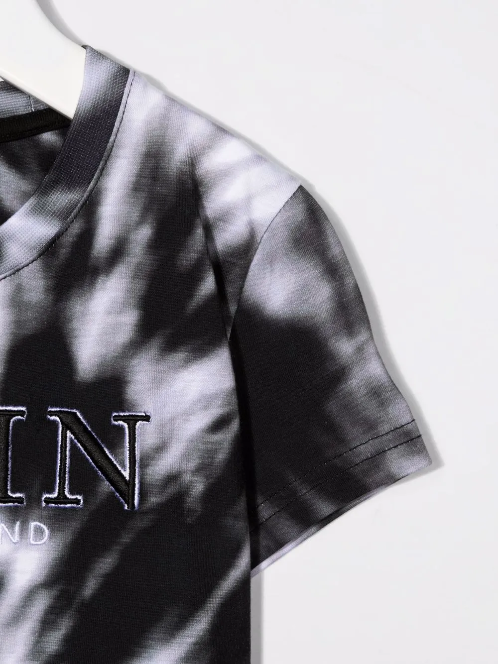  Philipp Plein Junior T Shirt Mit Batikmuster   Schwarz 