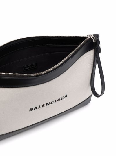 balenciaga canvas clutch