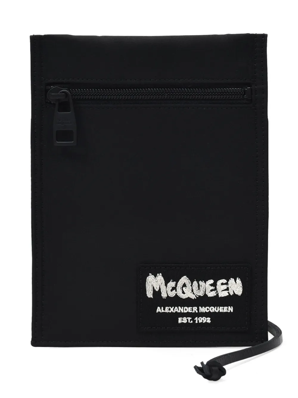 Alexander McQueen Borsa a spalla con logo | nero | Image 1