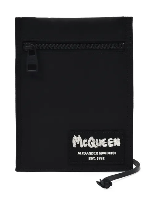 Alexander McQueen logo patch shoulder bag