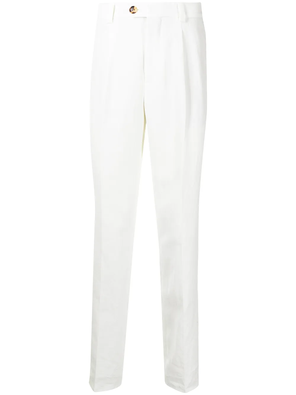 

Brunello Cucinelli pantalones con pinzas invertidas - Blanco