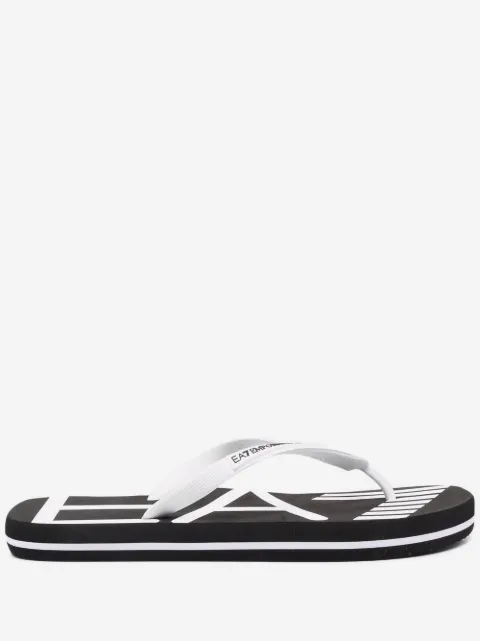 Ea7 Emporio Armani flip flops con logo estampado