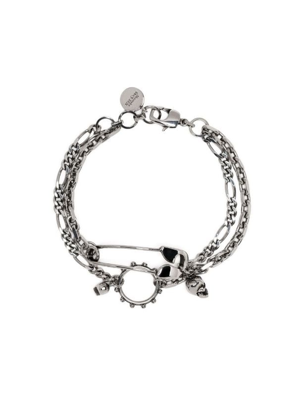 Farfetch Accessories Jewelry Bracelets Silver Charm chain bracelet 