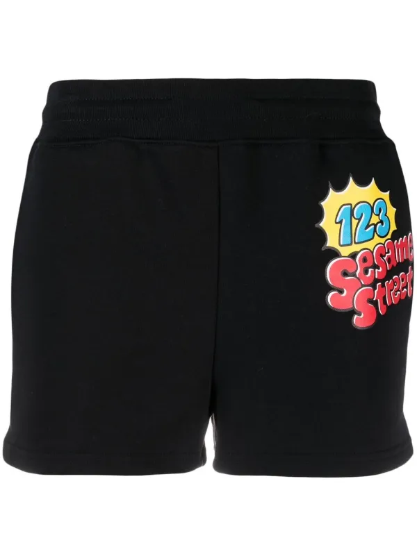 Moschino Sesame Street© Track Shorts in Black