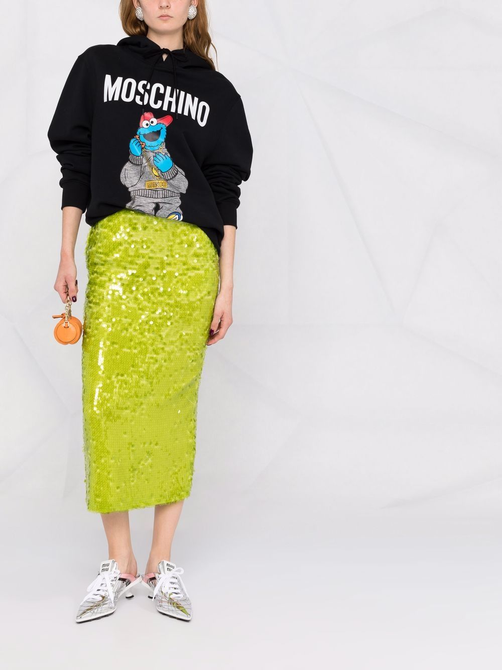 фото Moschino худи sesame street© с логотипом