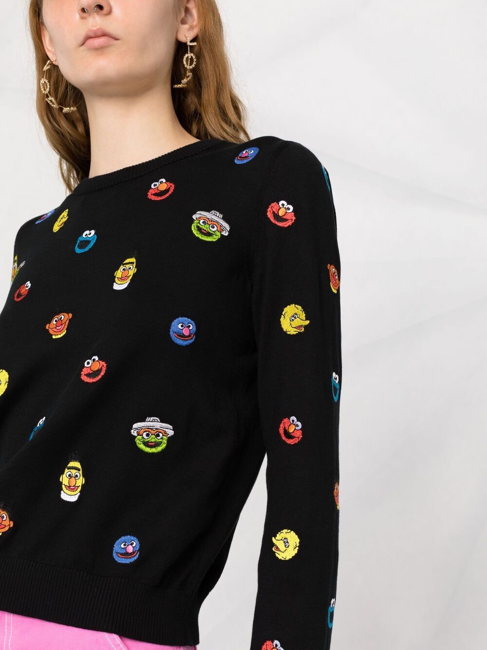 фото Moschino толстовка sesame street© с вышивкой