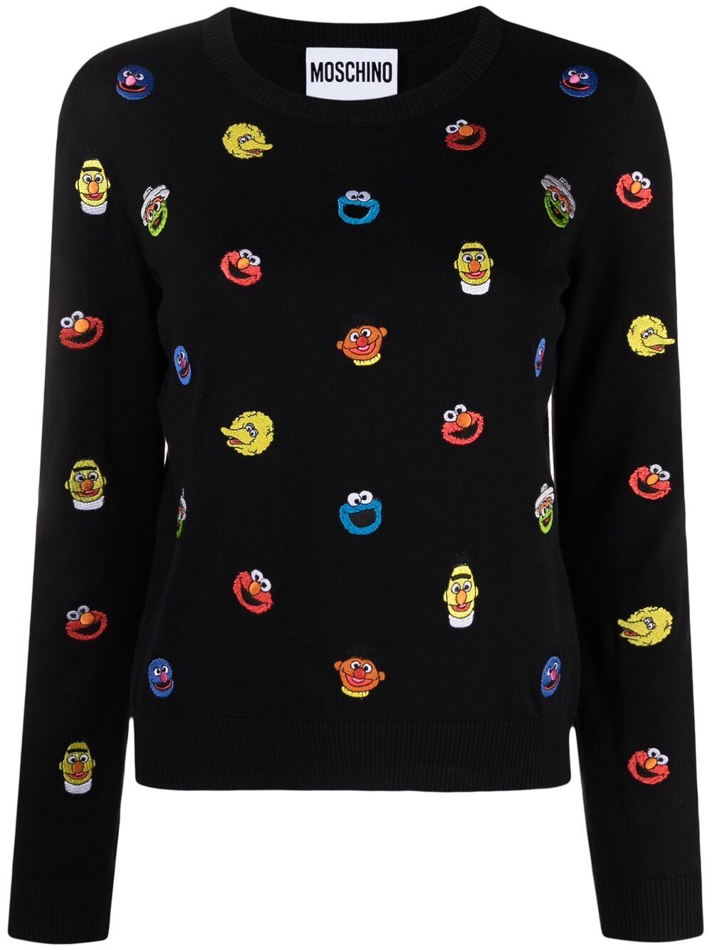 фото Moschino толстовка sesame street© с вышивкой