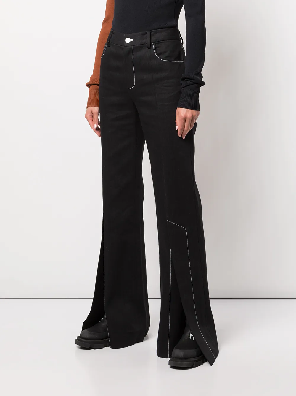 фото Monse джинсы bootcut с завышенной талией