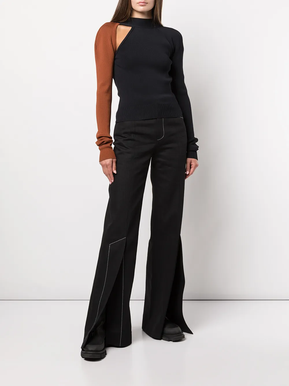 Monse High waist jeans - Zwart