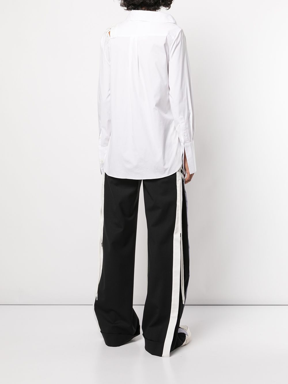 фото Monse рубашка асимметричного кроя со шнуровкой