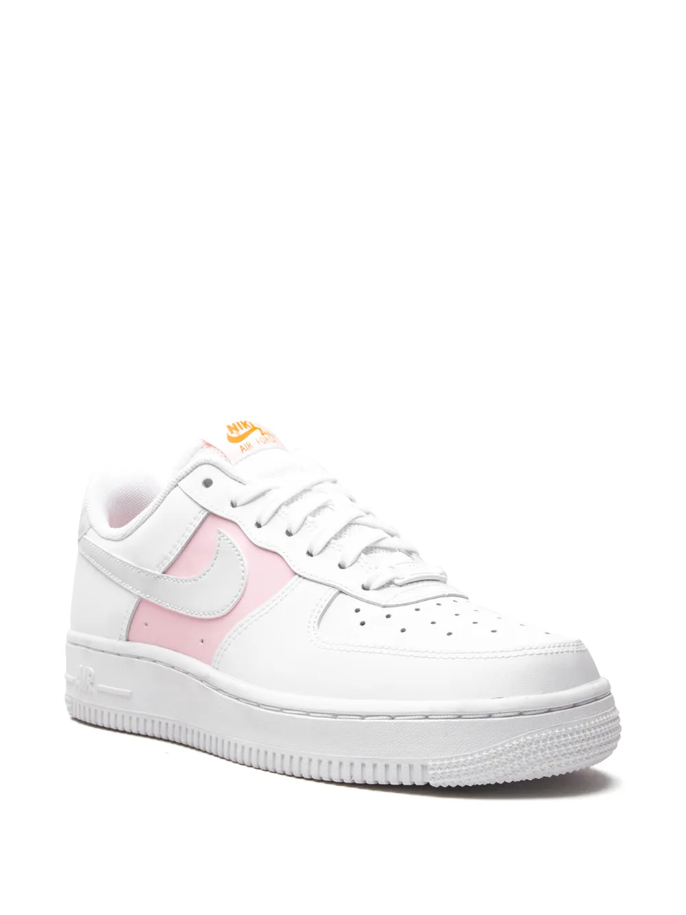 White pink air best sale force ones