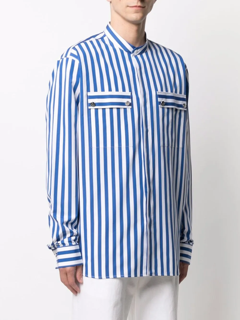 фото Balmain рубашка в полоску