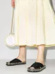 Fendi Sandália flatform Reflections com padronagem trançada