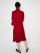 Masterpeace frilled-neck velvet midi dress