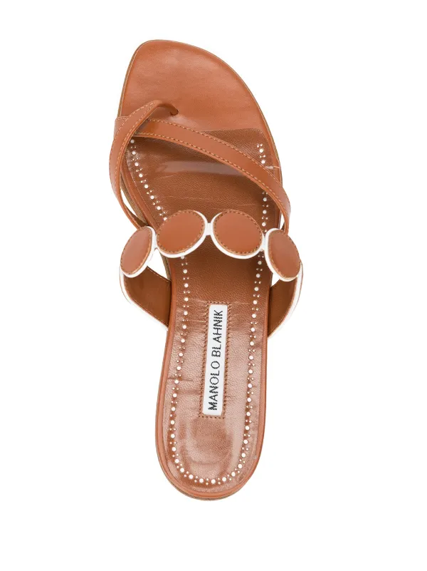 Manolo Blahnik レザーサンダル 通販 - FARFETCH
