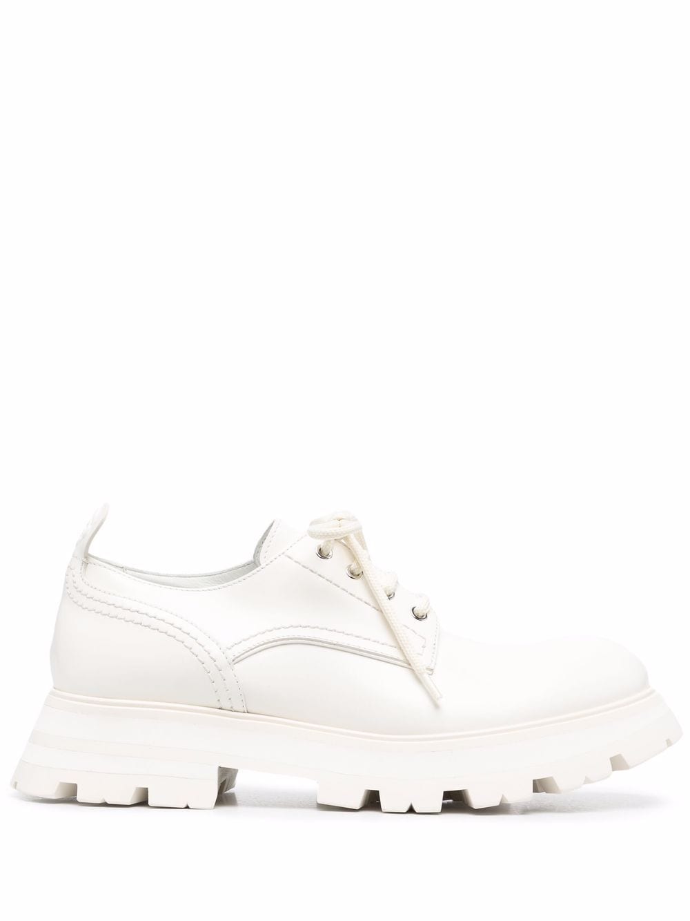 Shop Alexander Mcqueen Wander Lace-up Shoes In White