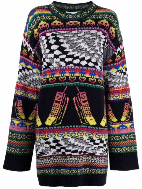 Stella McCartney oversized intarsia knit jumper