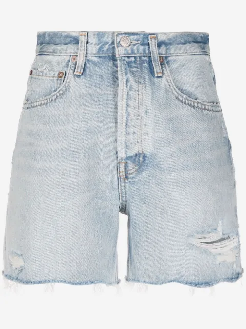 AGOLDE shorts de mezclilla con efecto envejecido 