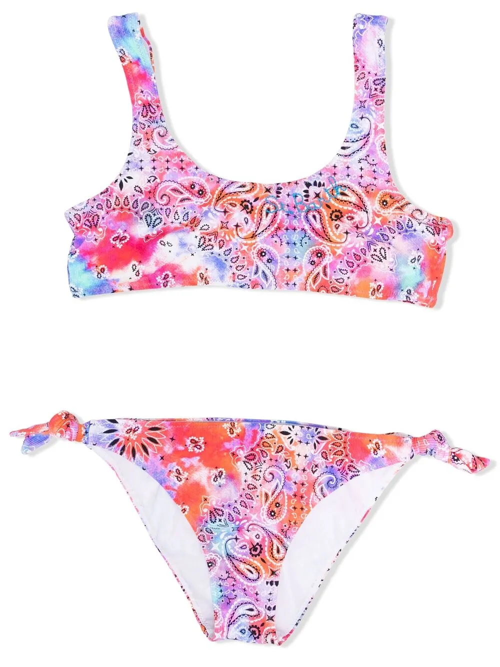 Mc2 Saint Barth бикини Baker с принтом тай-дай