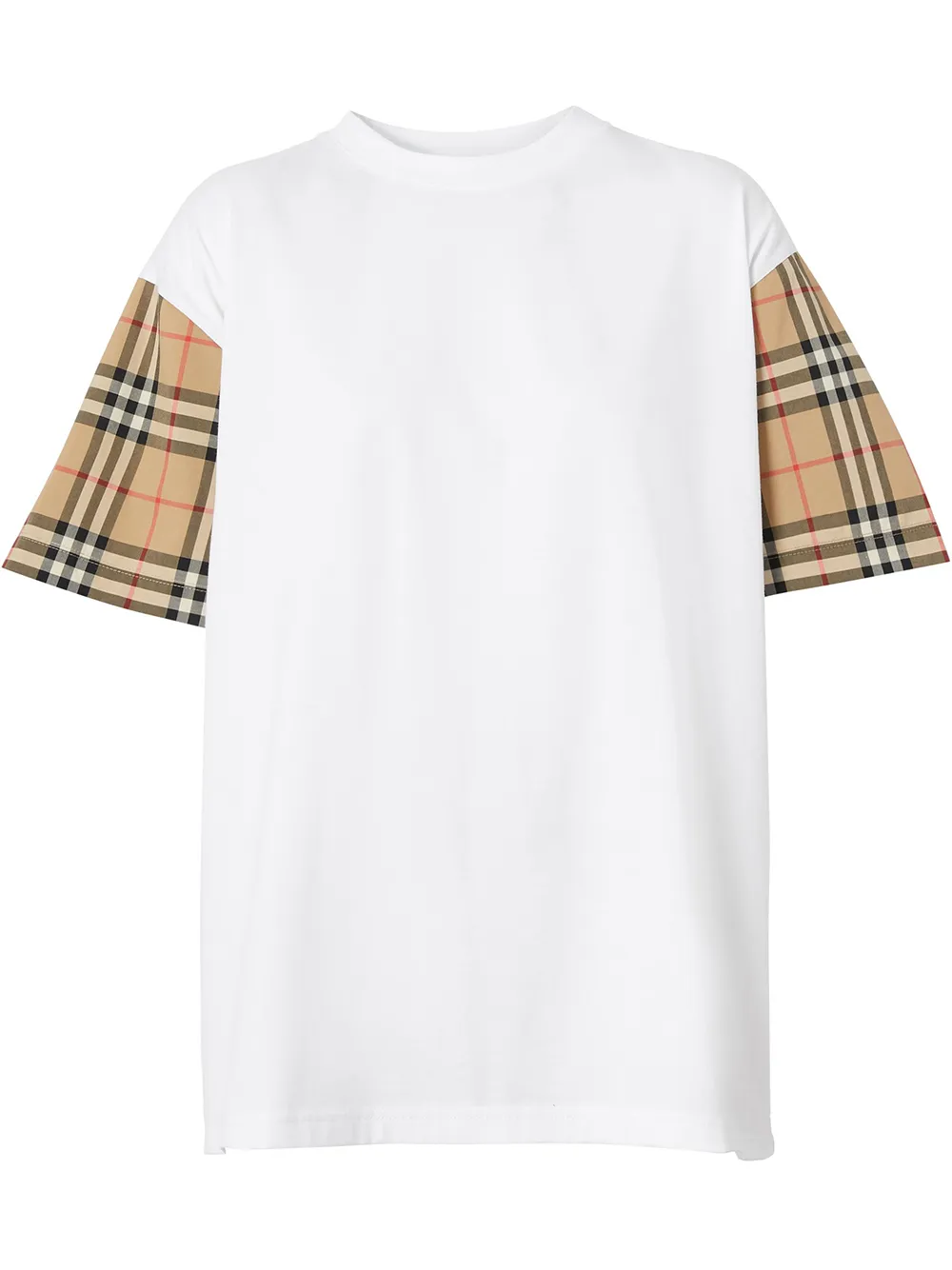 Burberry バーバリー ヴィンテージチェックスリーブ Tシャツ - Farfetch