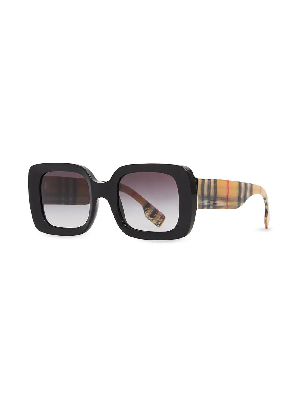 фото Burberry eyewear квадратные солнцезащитные очки в клетку vintage check