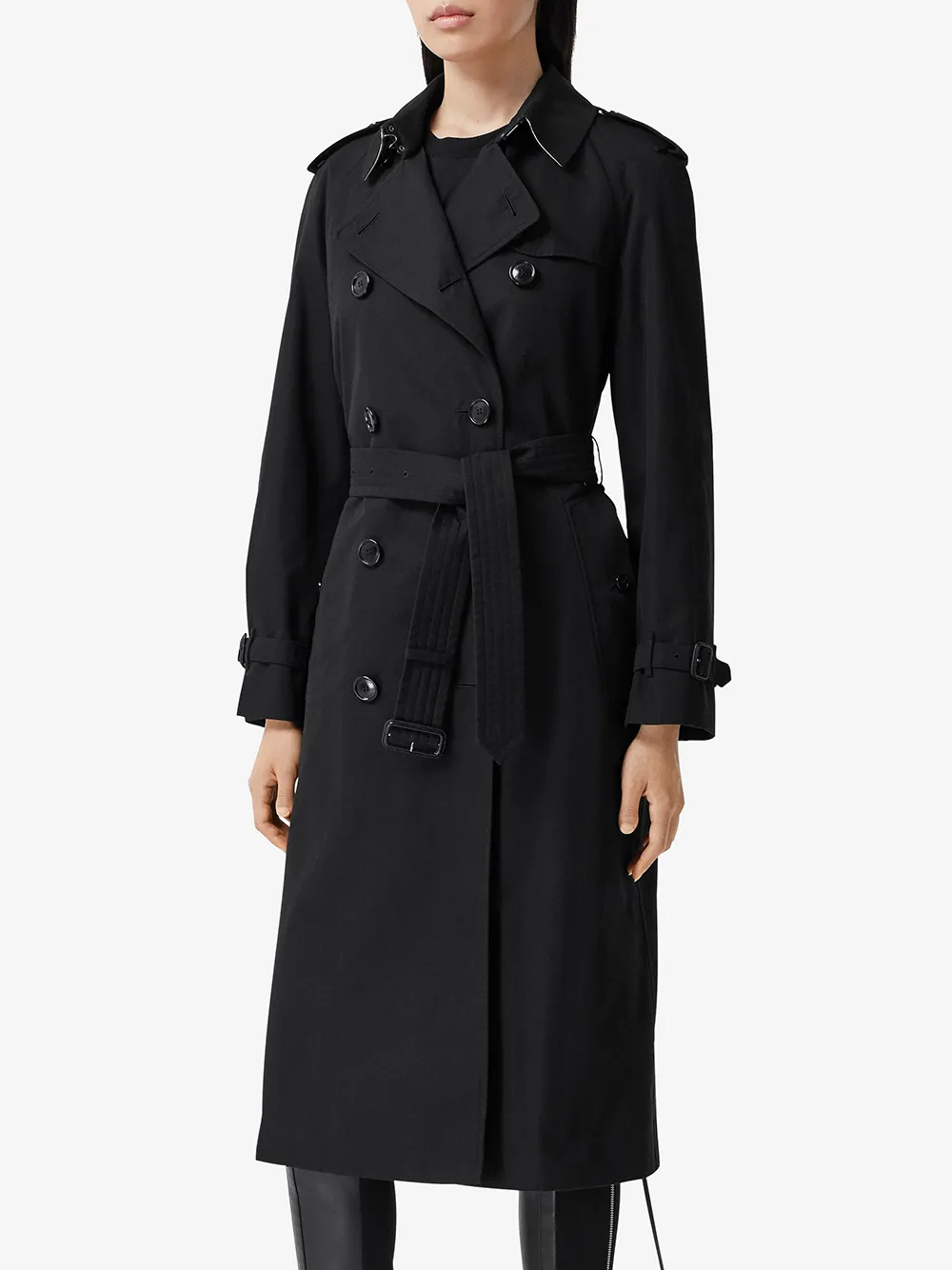 Shop Burberry Waterloo Heritage Trench Coat In Schwarz