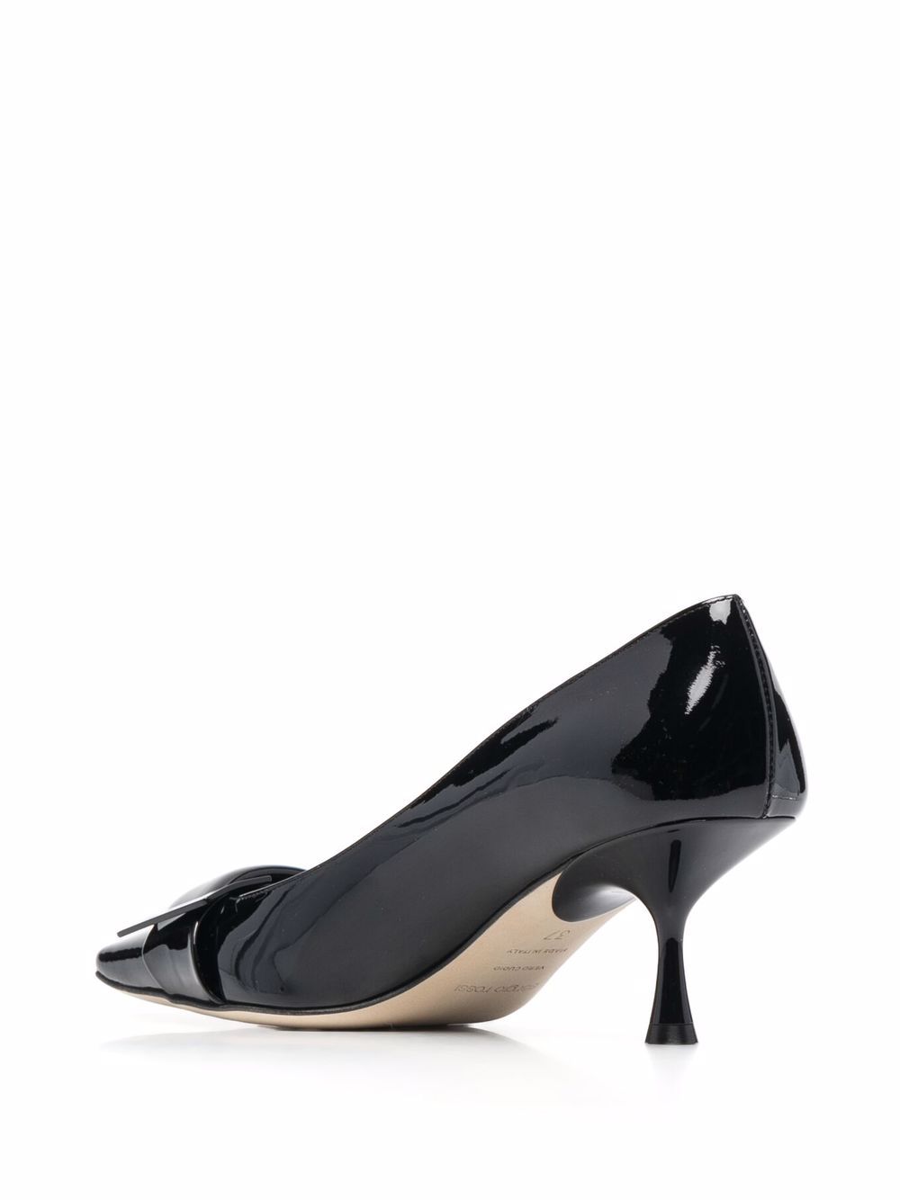 Shop Sergio Rossi Sr Twenty Buckle-detail 60mm Pumps In Schwarz