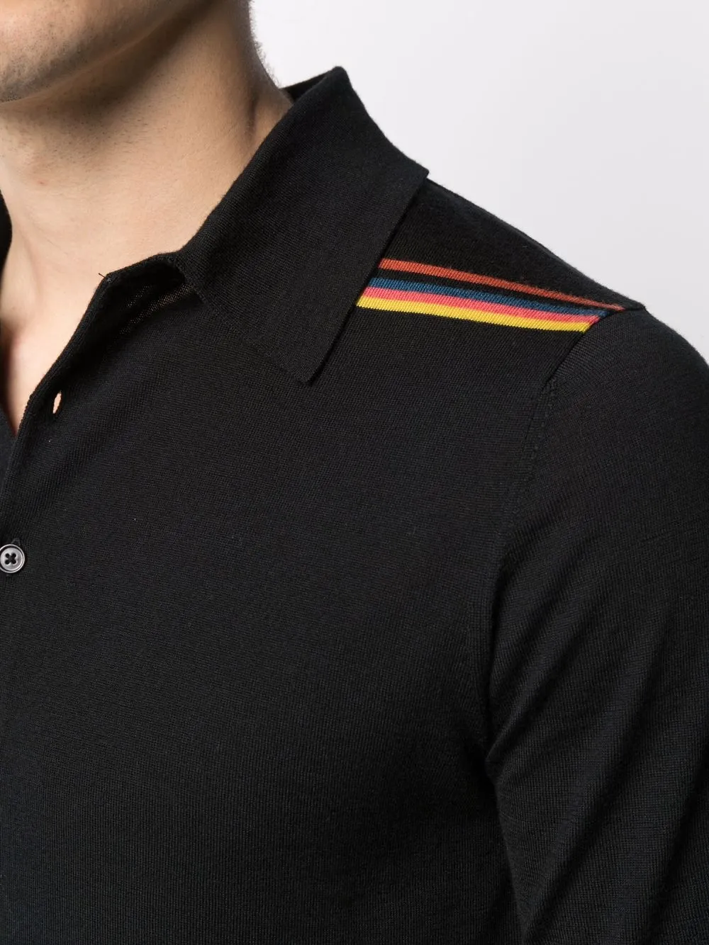 фото Paul smith рубашка поло с отделкой в полоску