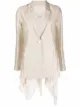 Image 1 of Gentry Portofino waterfall hem single-breasted blazer