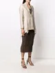 Gentry Portofino waterfall hem single-breasted blazer