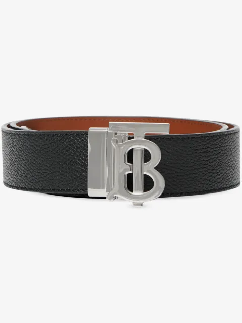 Burberry reversible leather TB belt