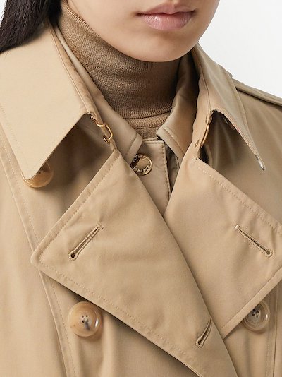 Burberry Chelsea Heritage mid-length trench coat brown | MODES