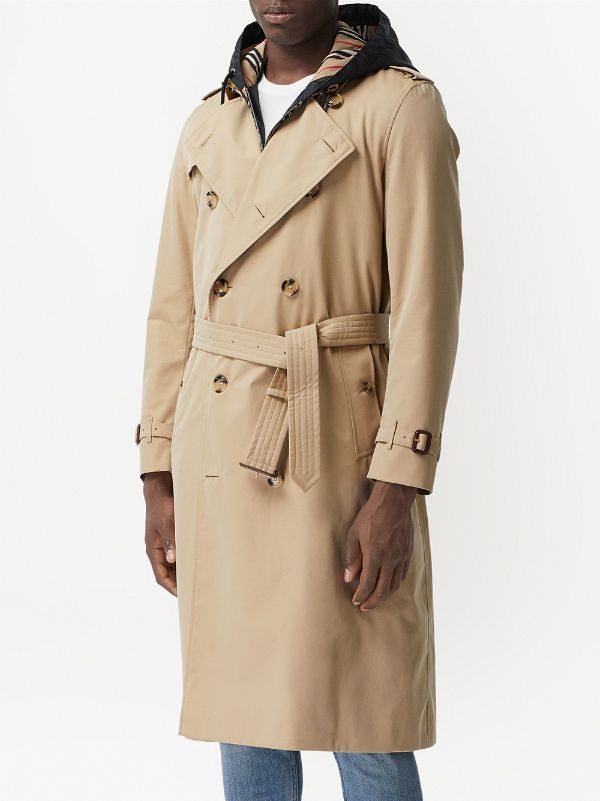 Shop Burberry Kensington Heritage trench coat with Express Delivery -  FARFETCH