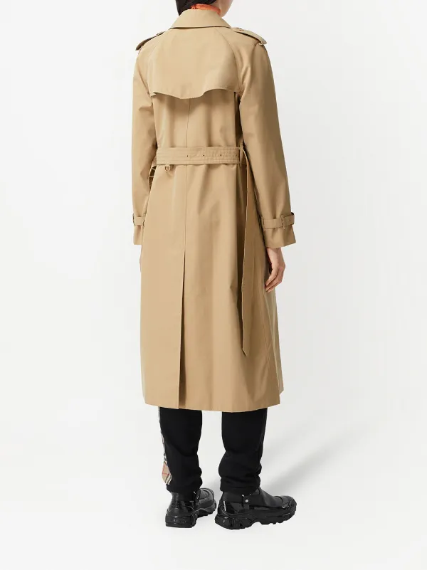 Shop Burberry Waterloo Heritage long trench coat with Express Delivery -  FARFETCH