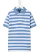 Image 1 of Ralph Lauren Kids Polo Pony striped polo shirt