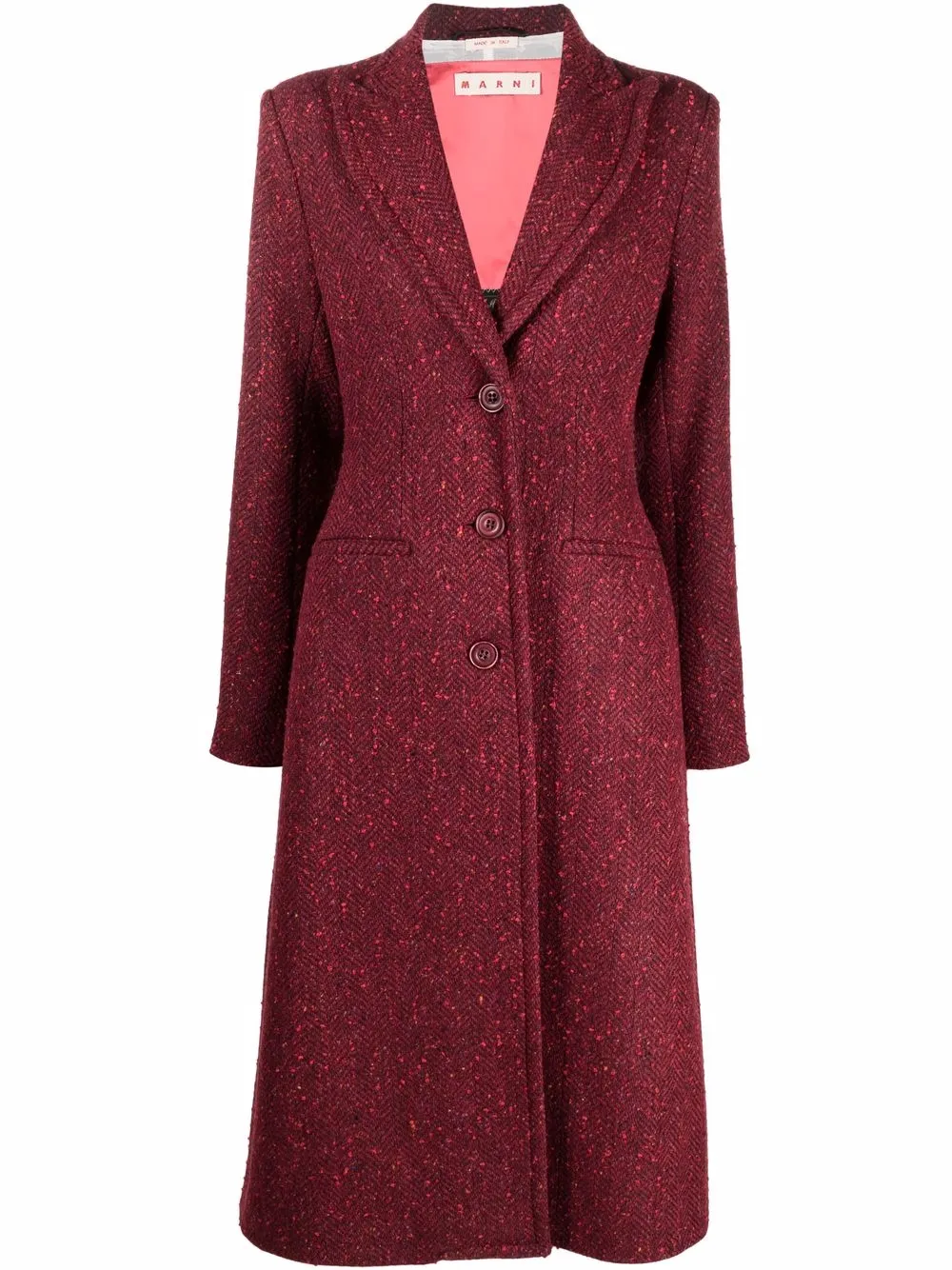 

Marni abrigo con botones - Rojo
