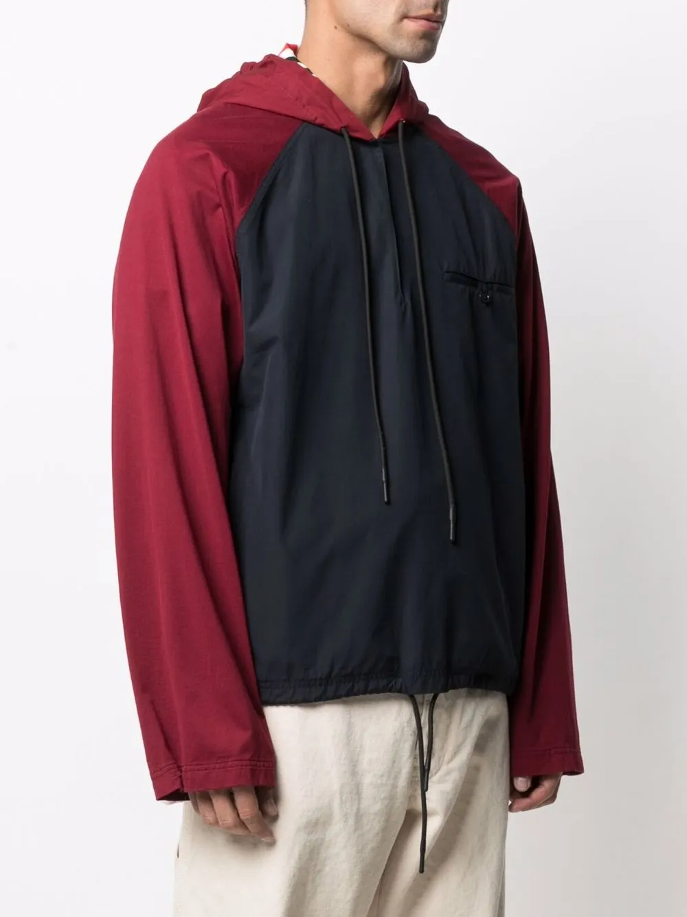 Marni Jacke In Colour-block-optik In Blue