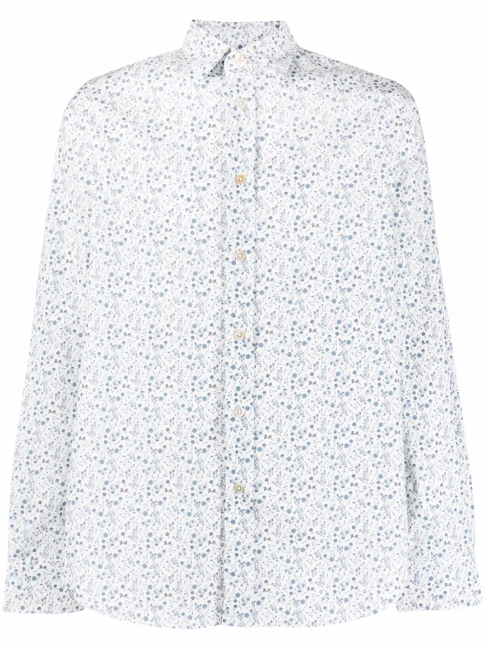 PAUL SMITH FLORAL-PRINT COTTON SHIRT