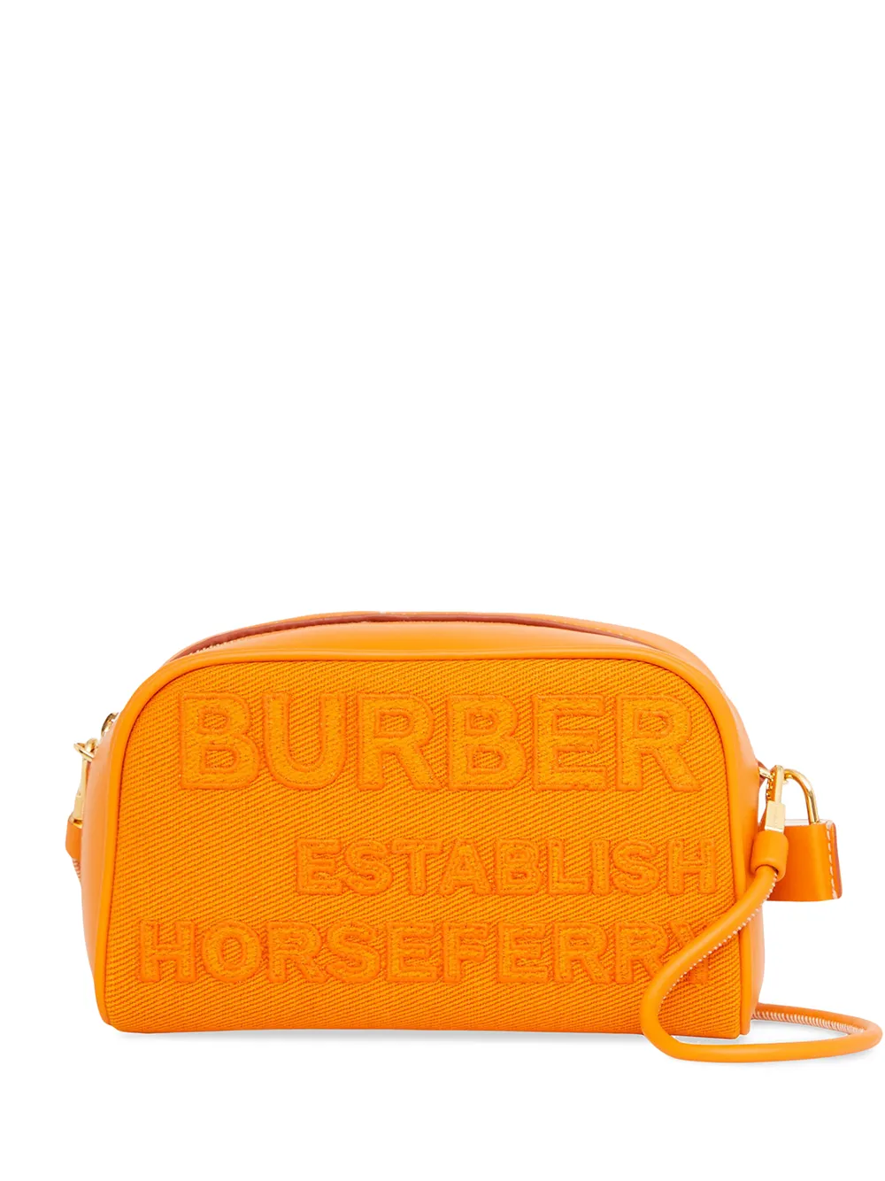 Burberry Horseferry Half Cube Crossbody Bag In Orange ModeSens
