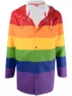 Image 1 of Stutterheim Stockholm rainbow-print raincoat
