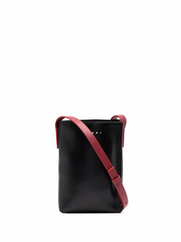 marni leather shoulder bag