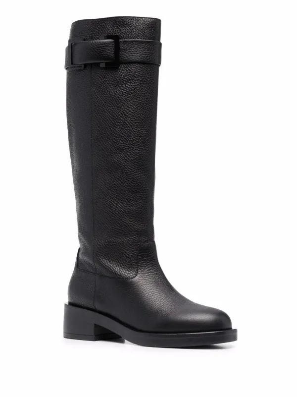 sergio rossi ロングブーツ A44250 37 ブラック SERGIO ROSSI ロングブーツ | THE OUTNET (アウトネット)