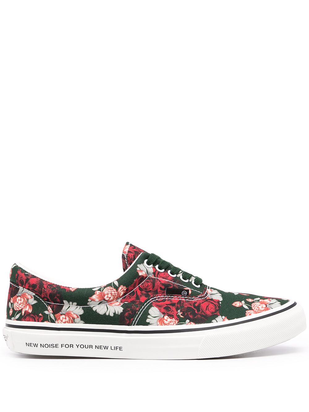 Shop Undercover Floral-print Low-top Sneakers In Green